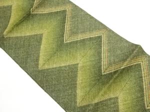 組織金通し斜線模様織出し名古屋帯